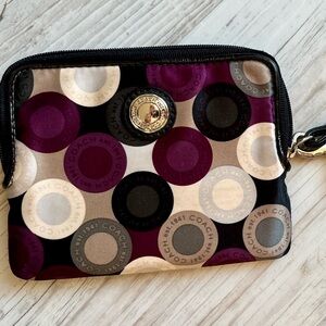 Coach change purse wristlet